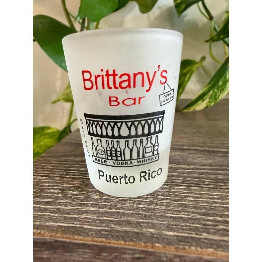 Brittany’s bar Puerto Rico shot glass